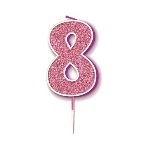 CANDLE GLITTER #8 PINK image 0