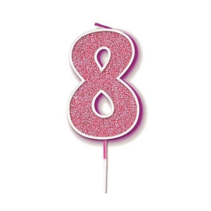 CANDLE GLITTER #8 PINK image 0