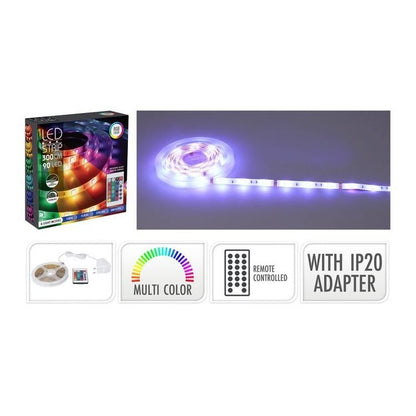 Premium LED Strip 90LED RGB Multi B/O 3M image 0