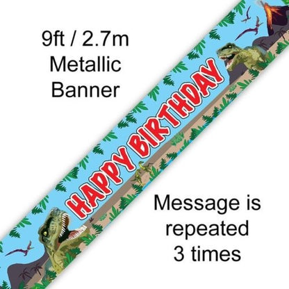 BANNER 2.7M JURASSIC DINO HB image 0
