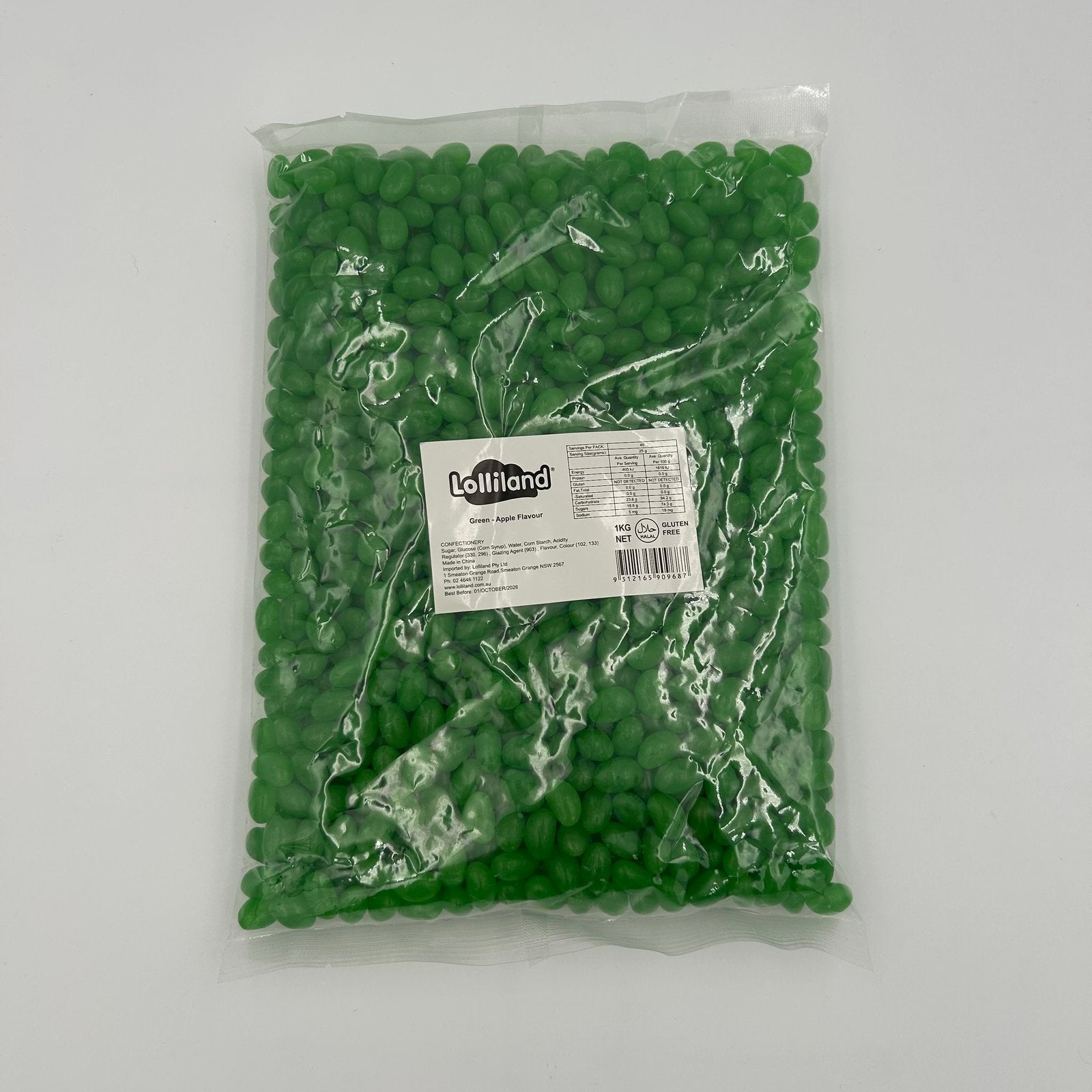 Green Jellybeans 1kg image 0