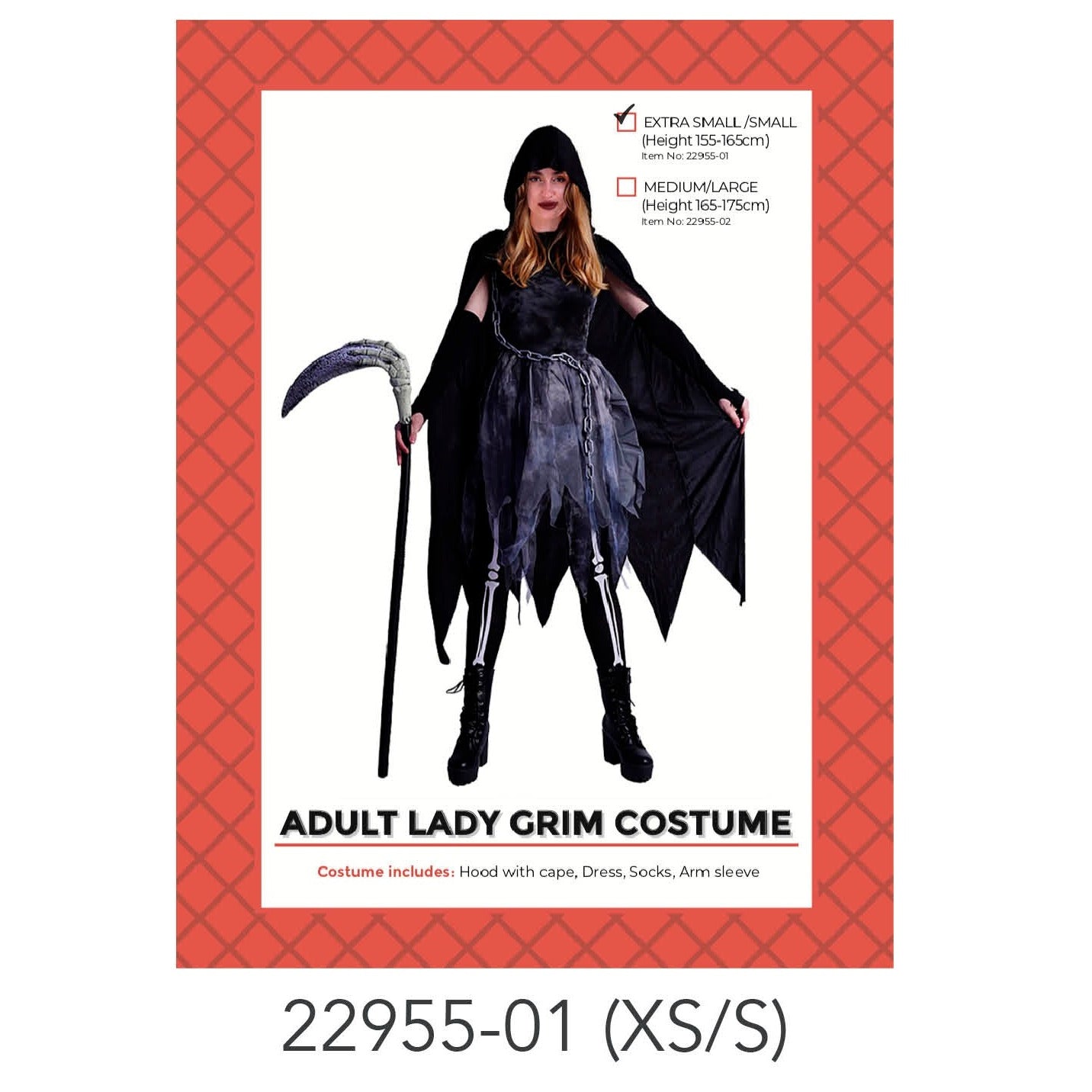 Adult Lady Grim Costume (XS/S) image 0