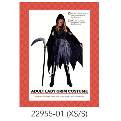 Adult Lady Grim Costume (XS/S) image 0
