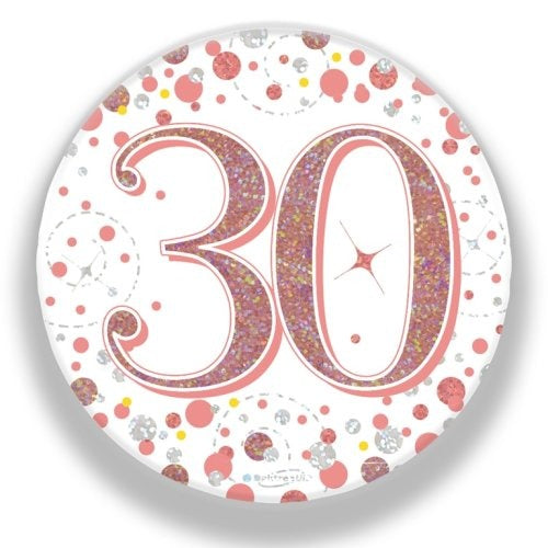 Sparkling Fizz Rose Gold Badge 75mm #30 image 0