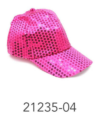 Sequin Baseball Cap (Pink) image 0