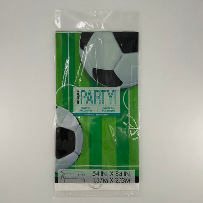 3D SOCCER PLASTIC TABLECOVER image 0