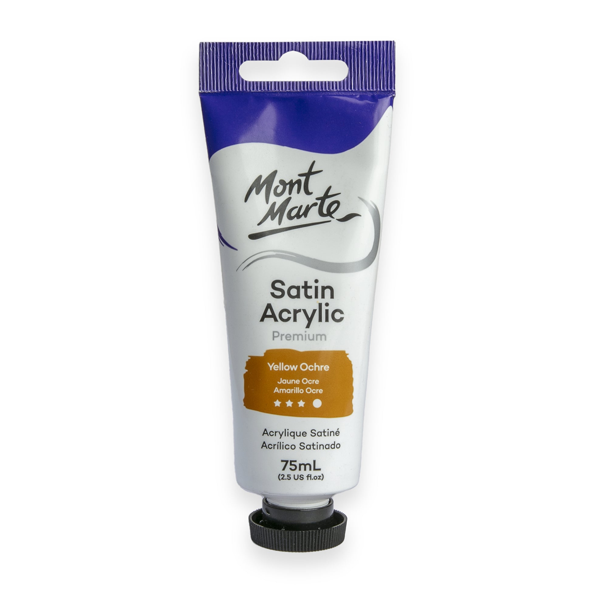 Satin Acrylic 75ml - Yellow Ochre image 0