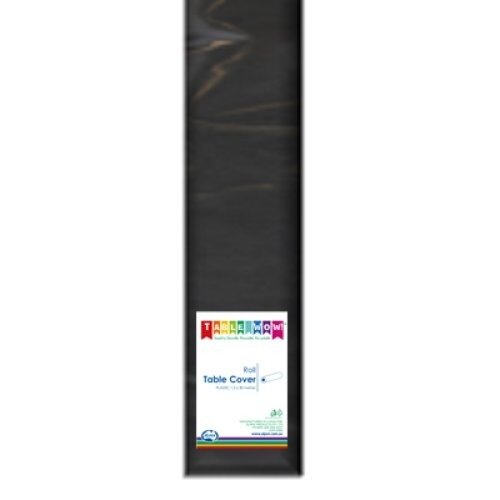 Black Tablecover Roll Plastic 1.2m x 30m 1 Roll image 0