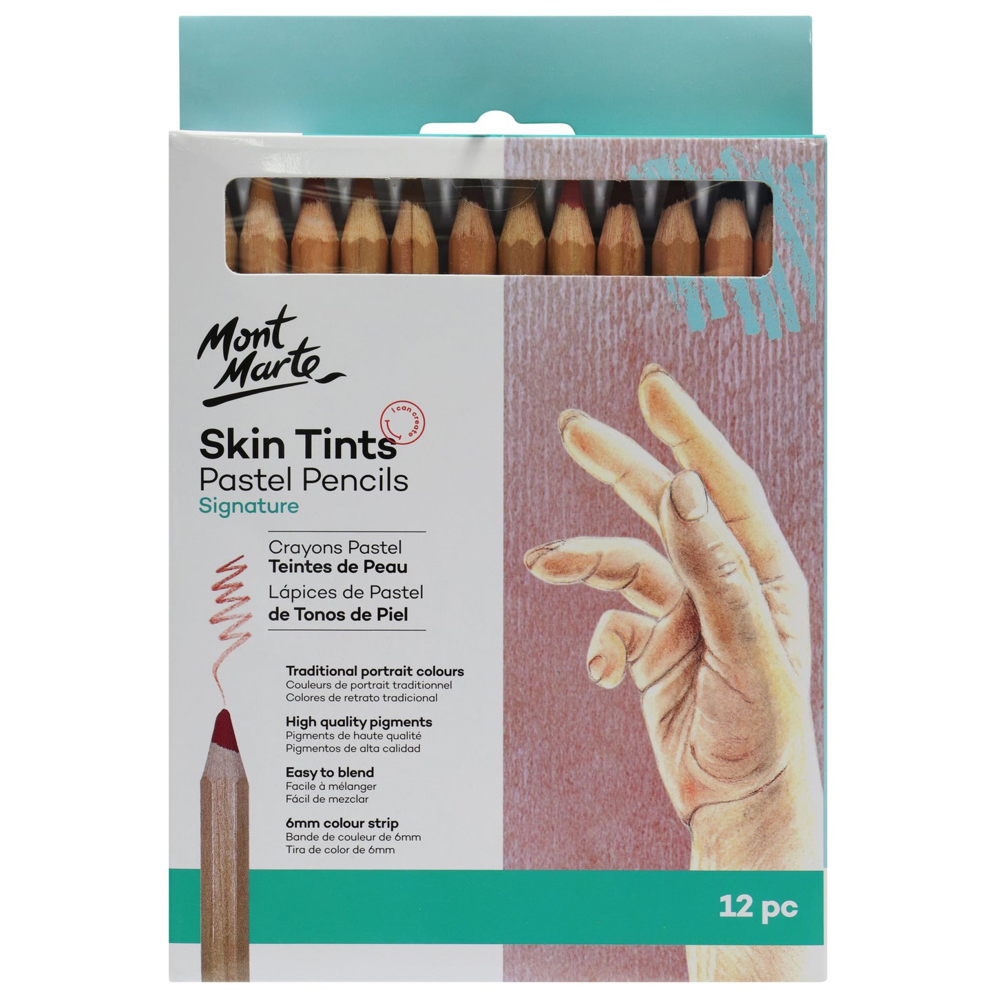 Skin Tints Pastel Pencils 12pc image 0