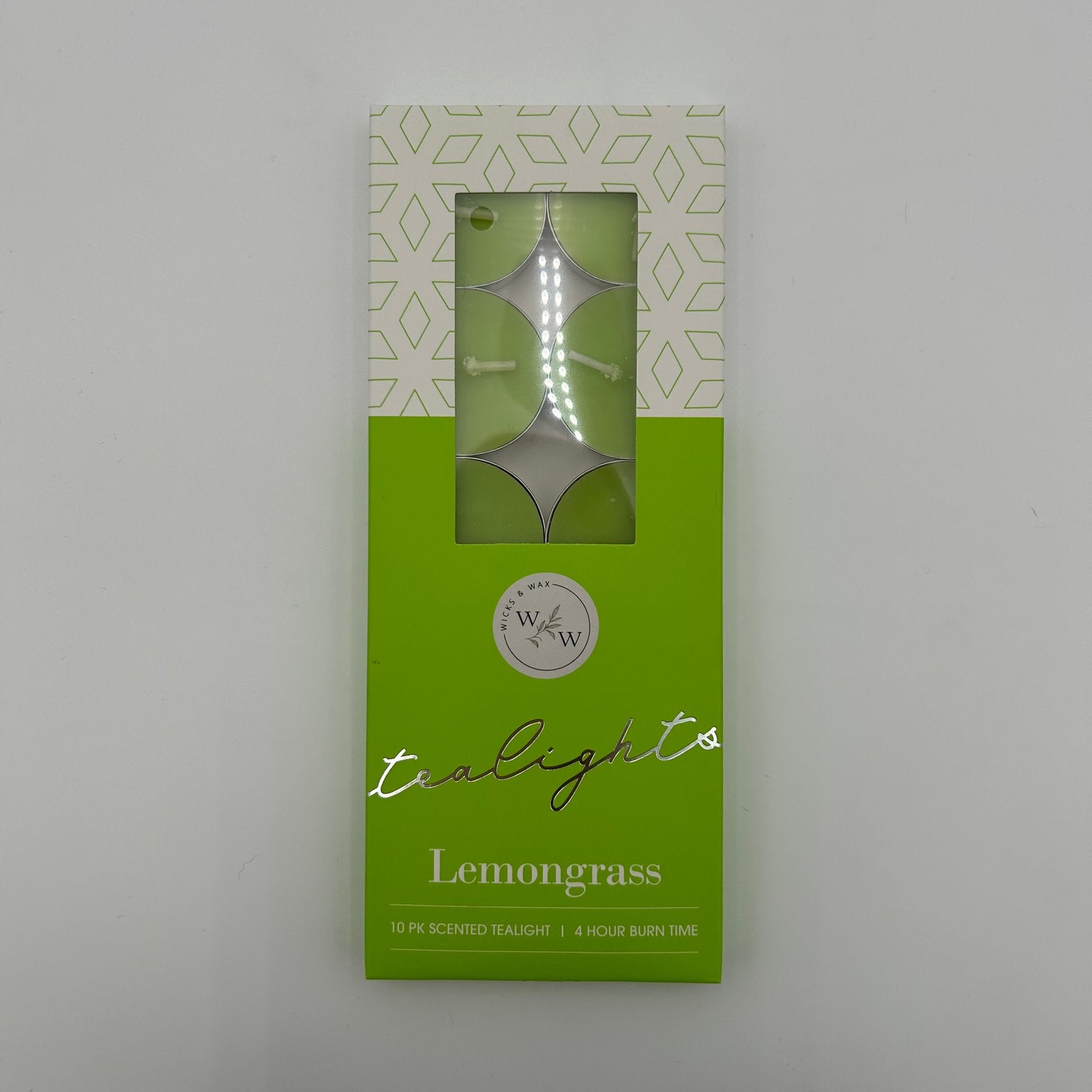 10 PK SCENTED TEALIGHTS/LEMONGRS image 0