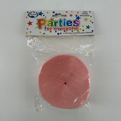 Paper Crepe Streamer 30m PINK image 0