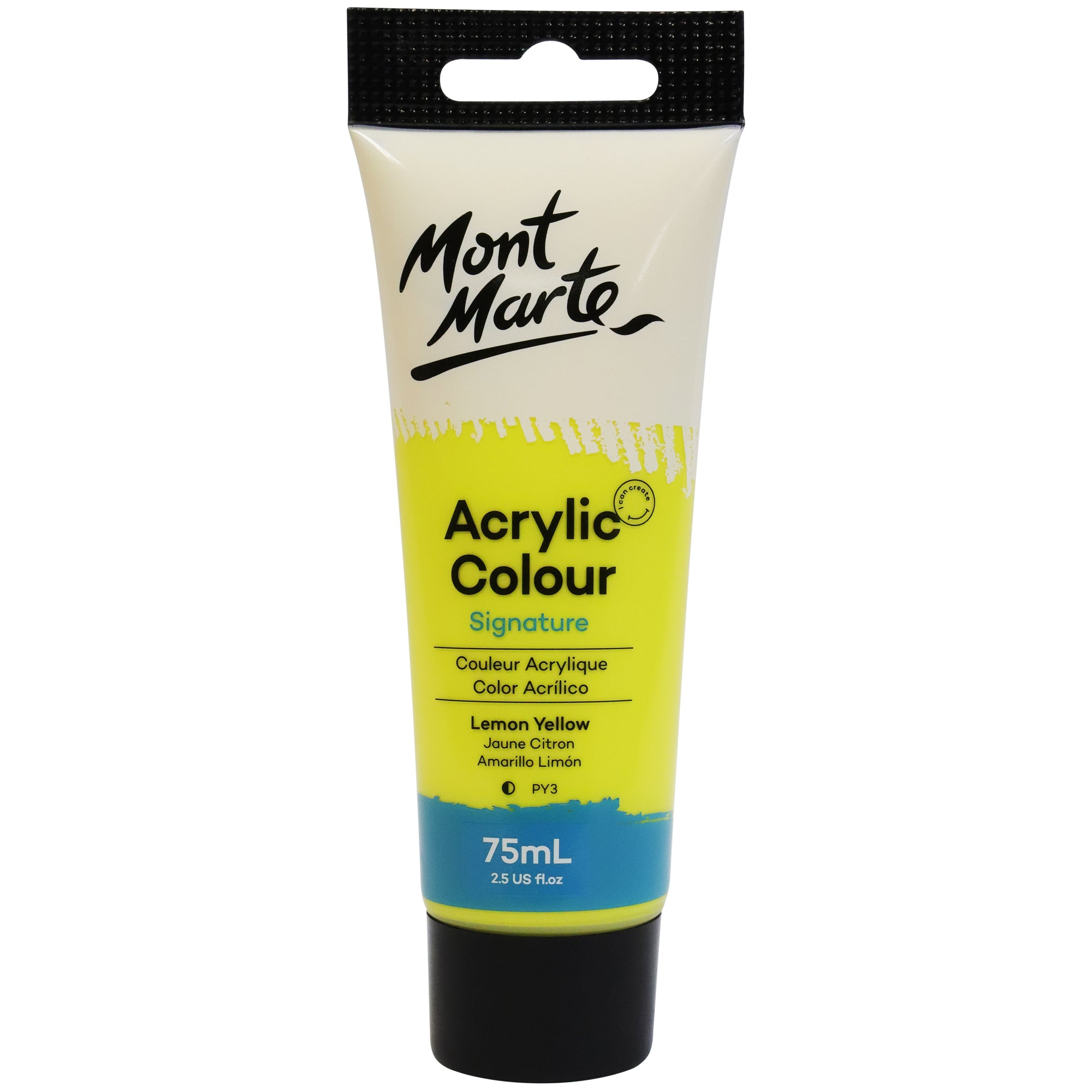 Acrylic Colour Paint 75ml - Lemon Yellow image 0
