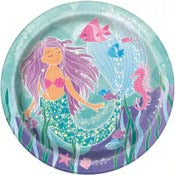 MERMAID 8 x 9" PAPER PLATES image 0