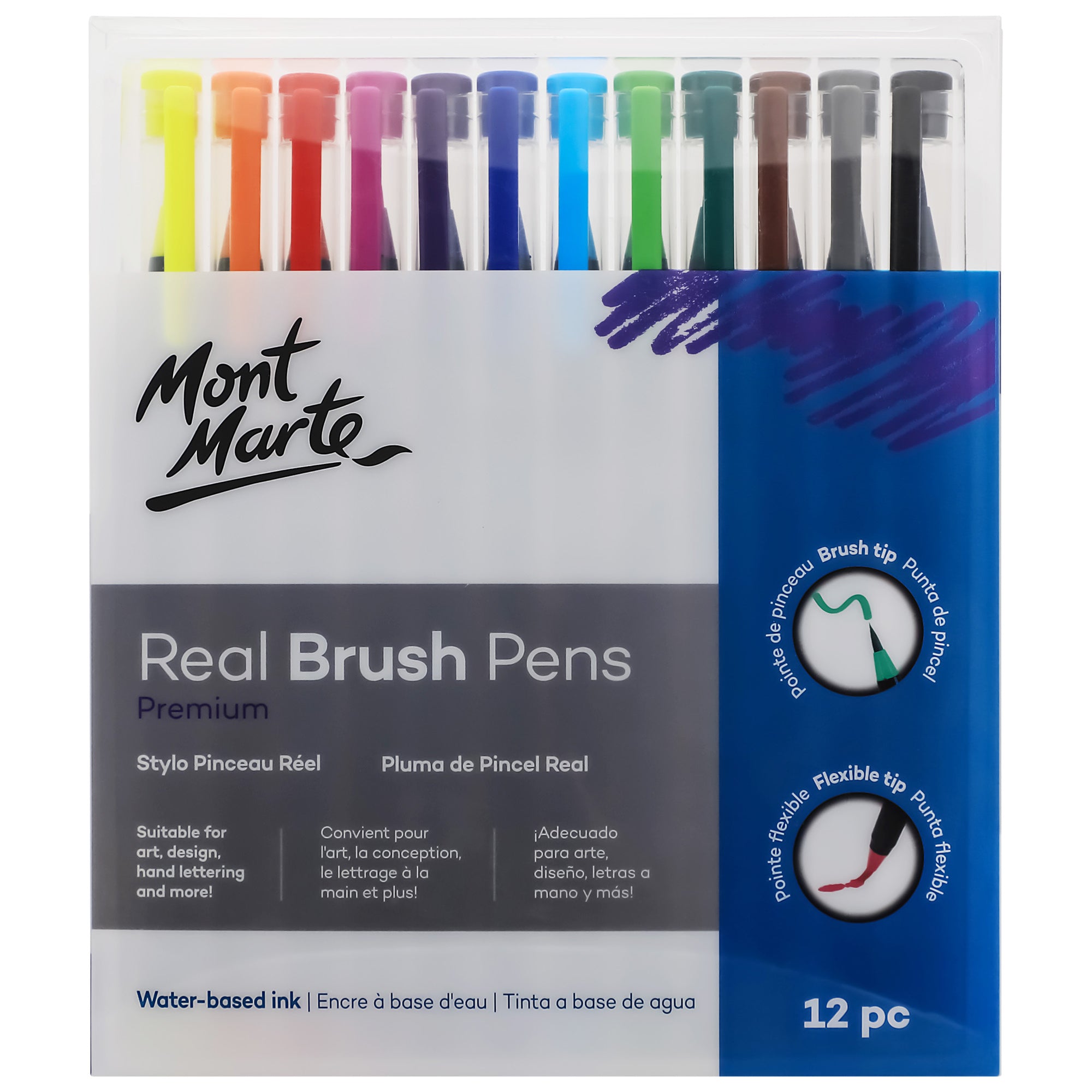 Real Brush Pens 12pc image 0