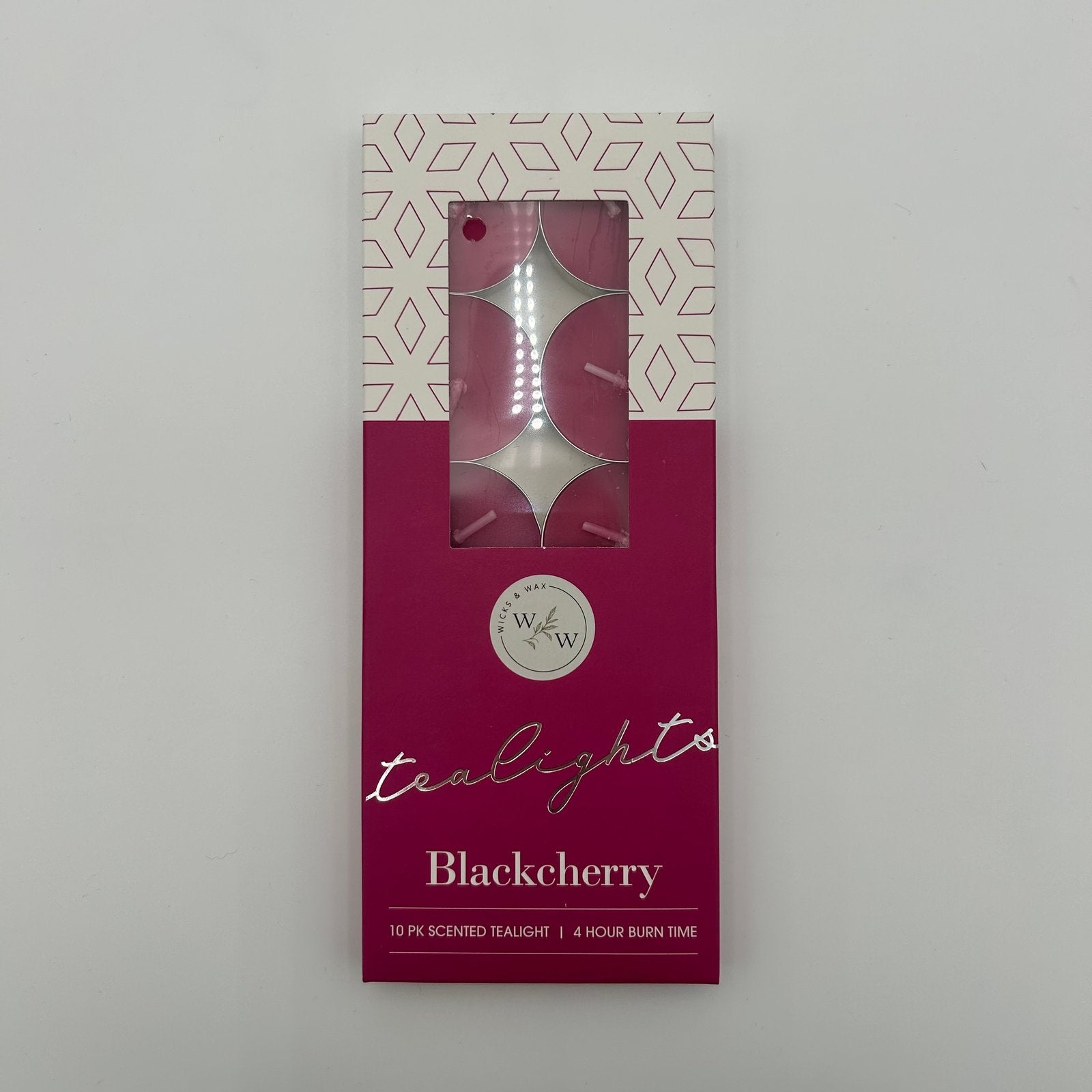 10 PK SCENTED TEALIGHTS/BLACK CHERRY image 0