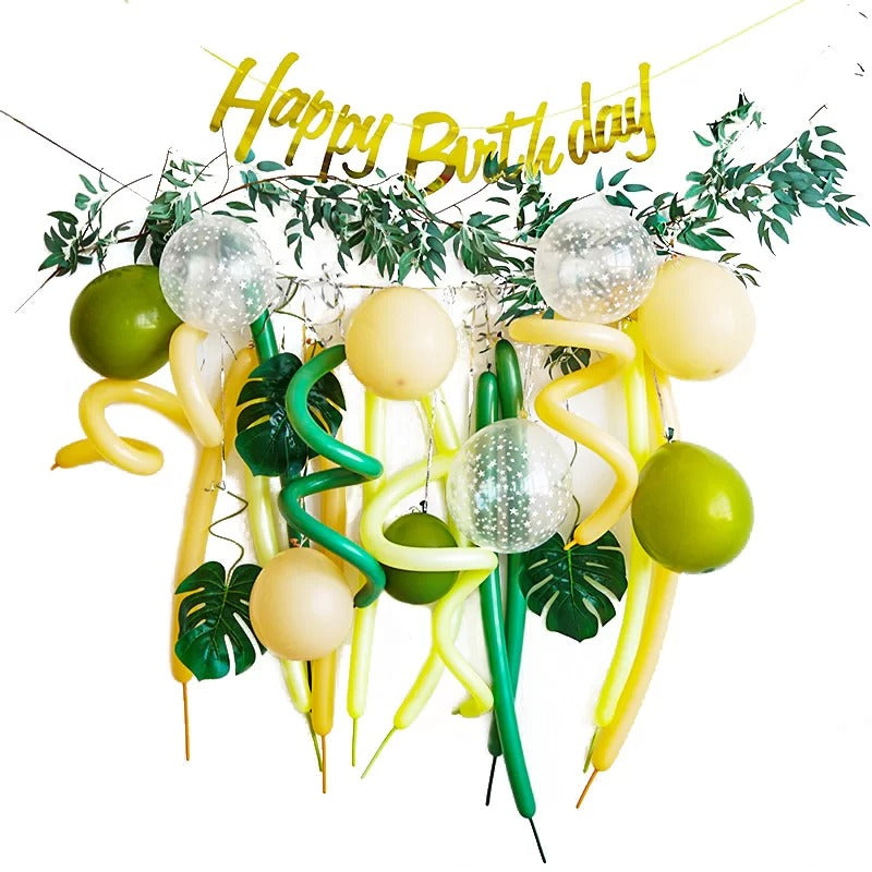 Happy Birthday Balloon Set - Leaf Strip image 0