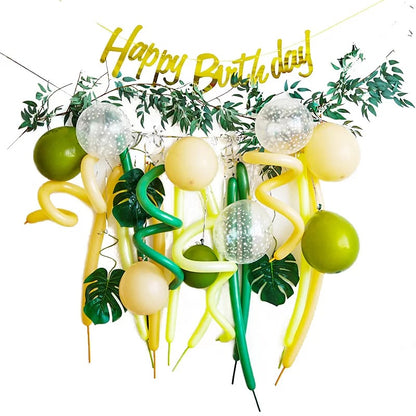 Happy Birthday Balloon Set - Leaf Strip image 0