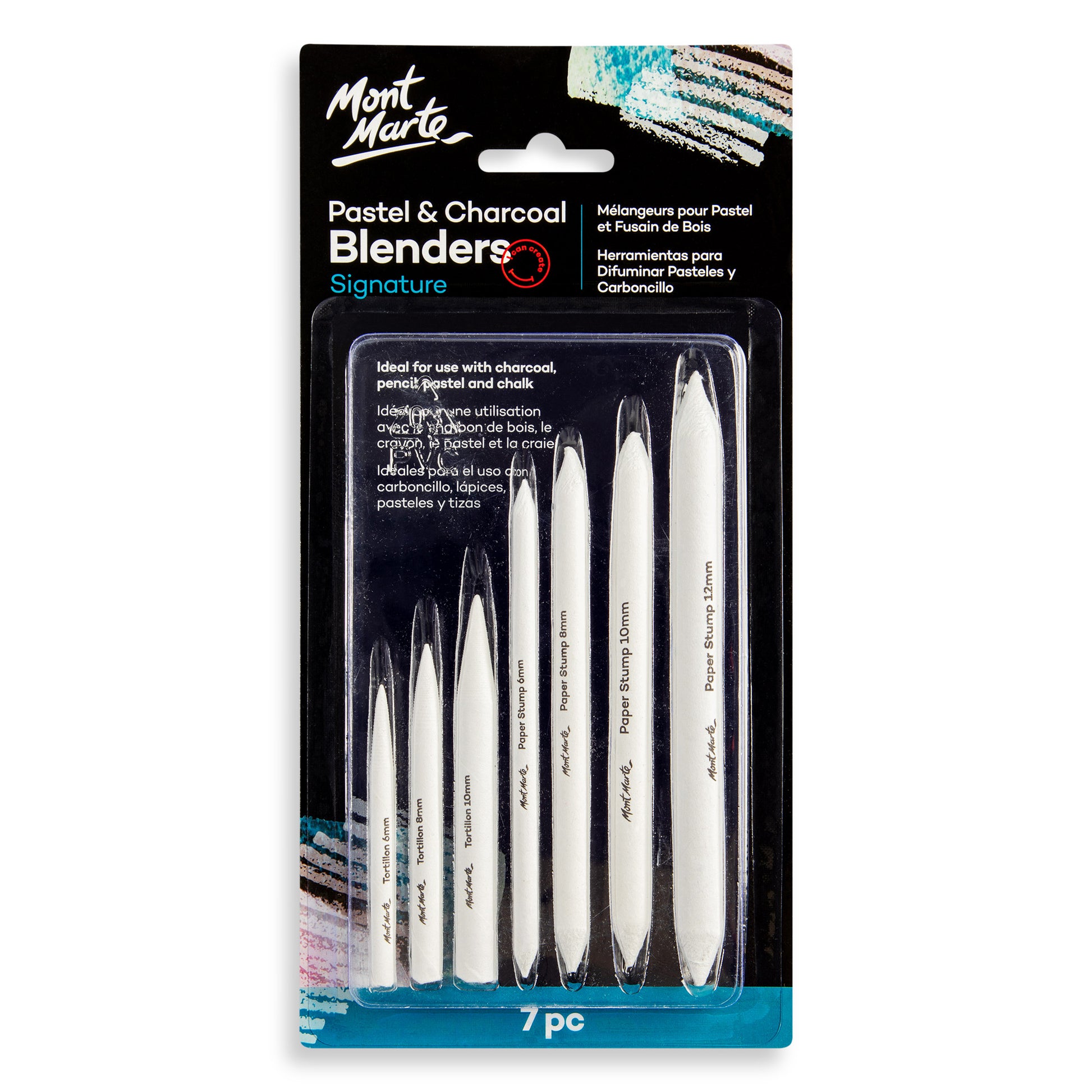 Pastel & Charcoal Blenders 7pc image 0