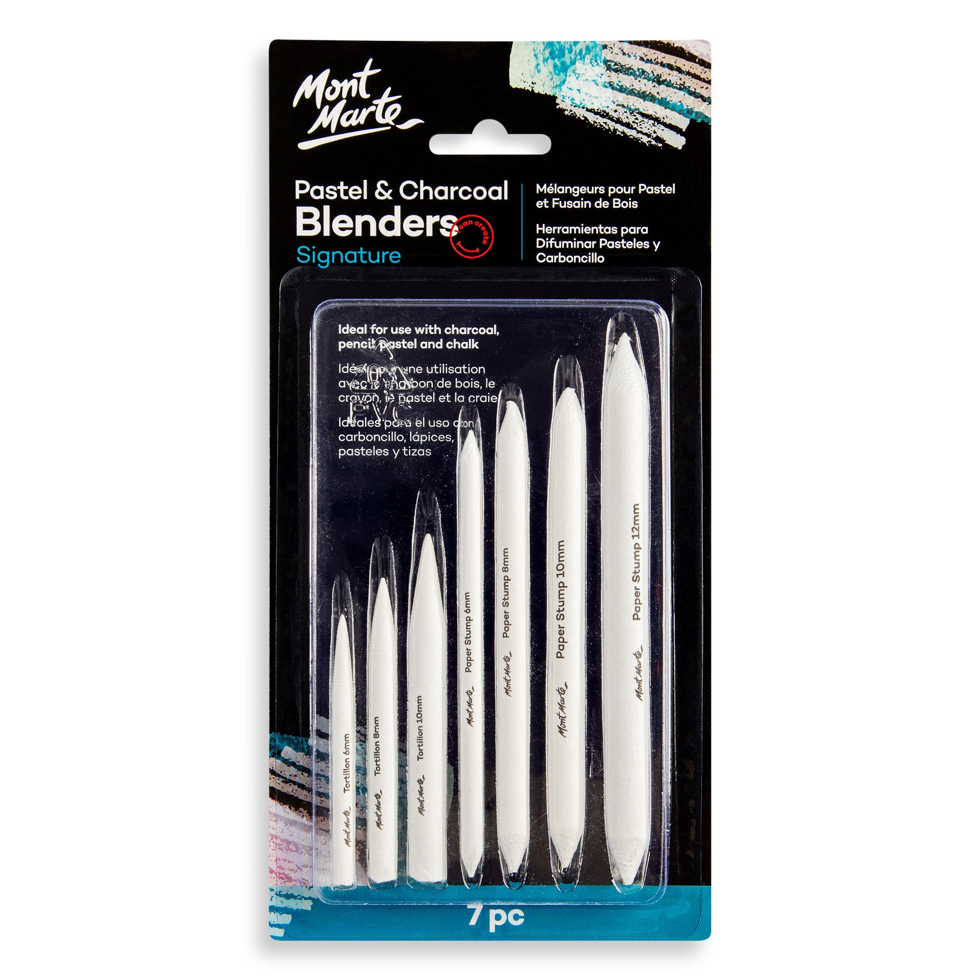 Pastel & Charcoal Blenders 7pc image 0