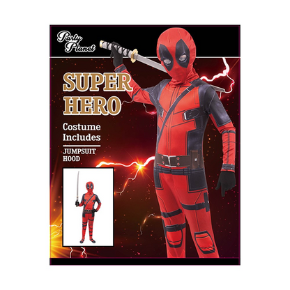 Deadpool Kids Costume XXLarge (H: 152cm W: 64cm) image 0