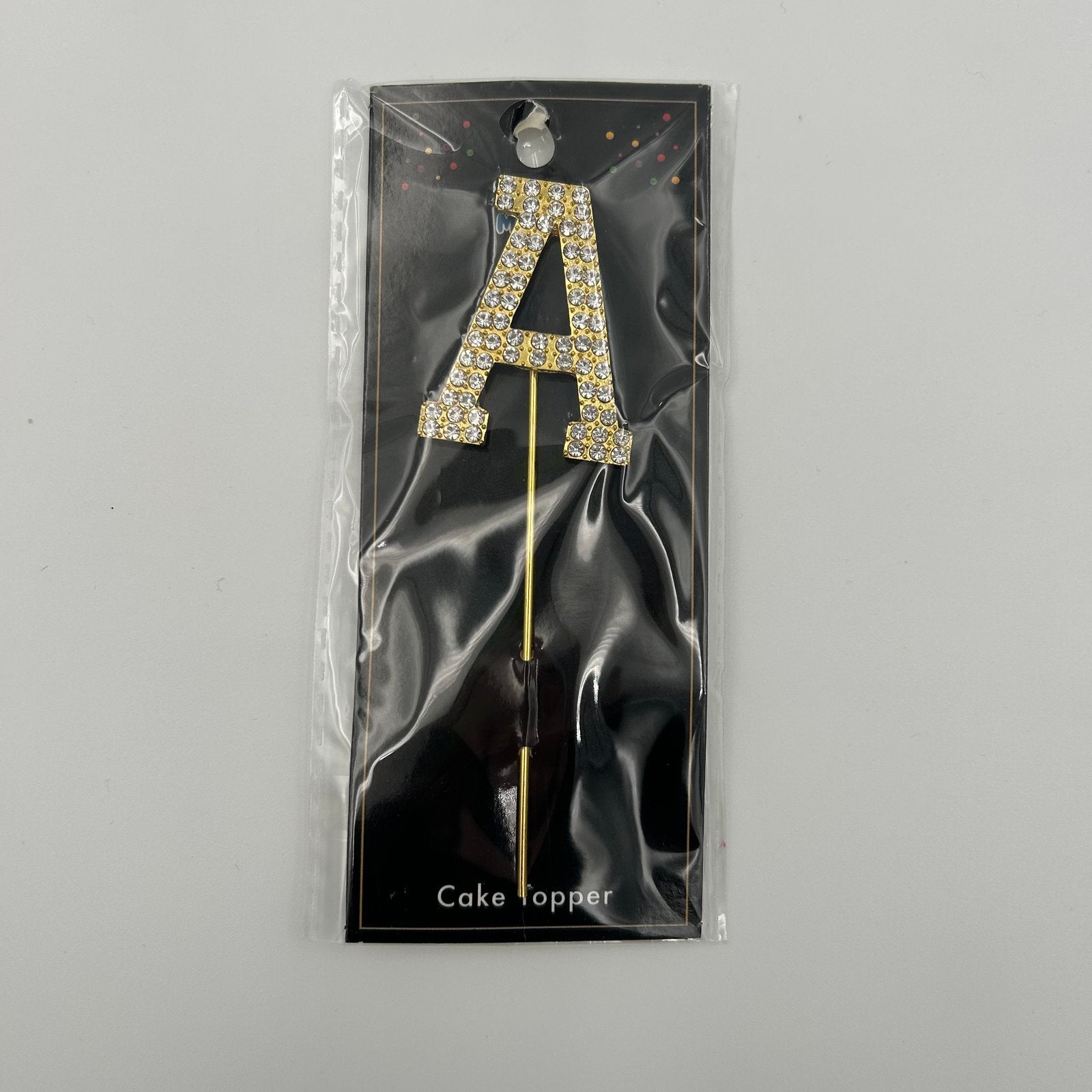 Gold Letter Cake Topper - A image 0