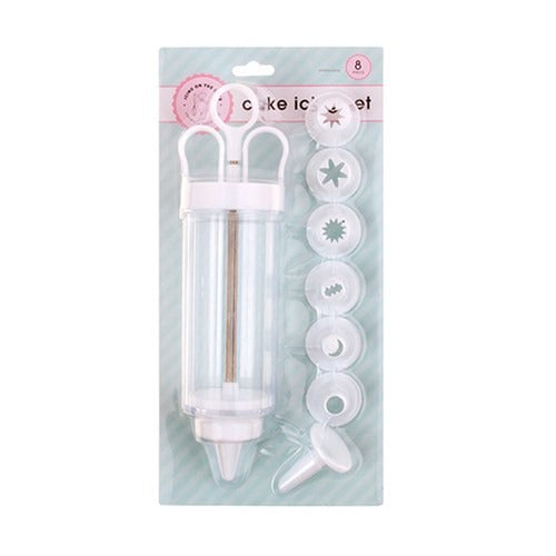 Cake Decorating Icing Set Syringe 8 Nozzles 21x4.cm image 0