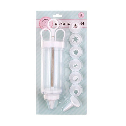 Cake Decorating Icing Set Syringe 8 Nozzles 21x4.cm image 0