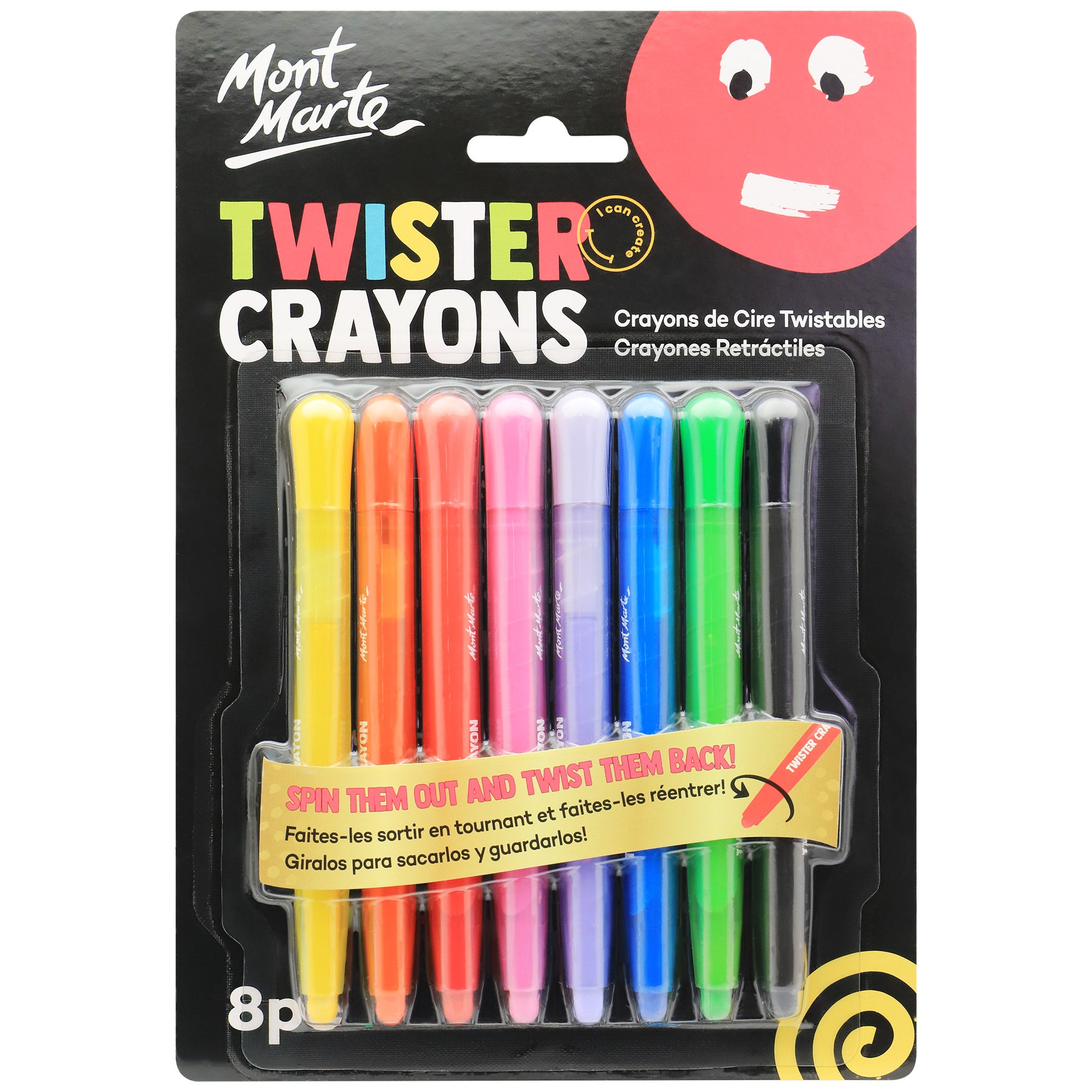 Twister Crayons 8pc image 0