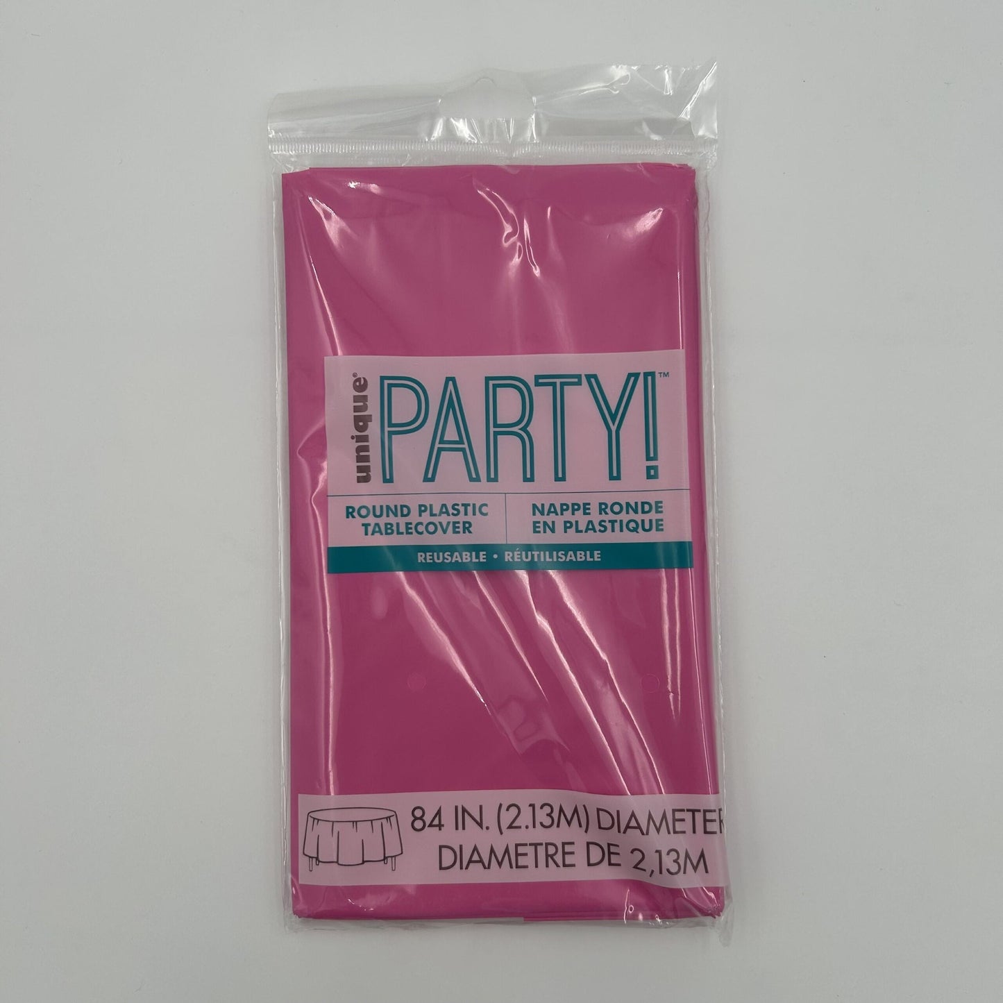 Hot Pink Round Table Cover 213cm Diameter (84") image 0