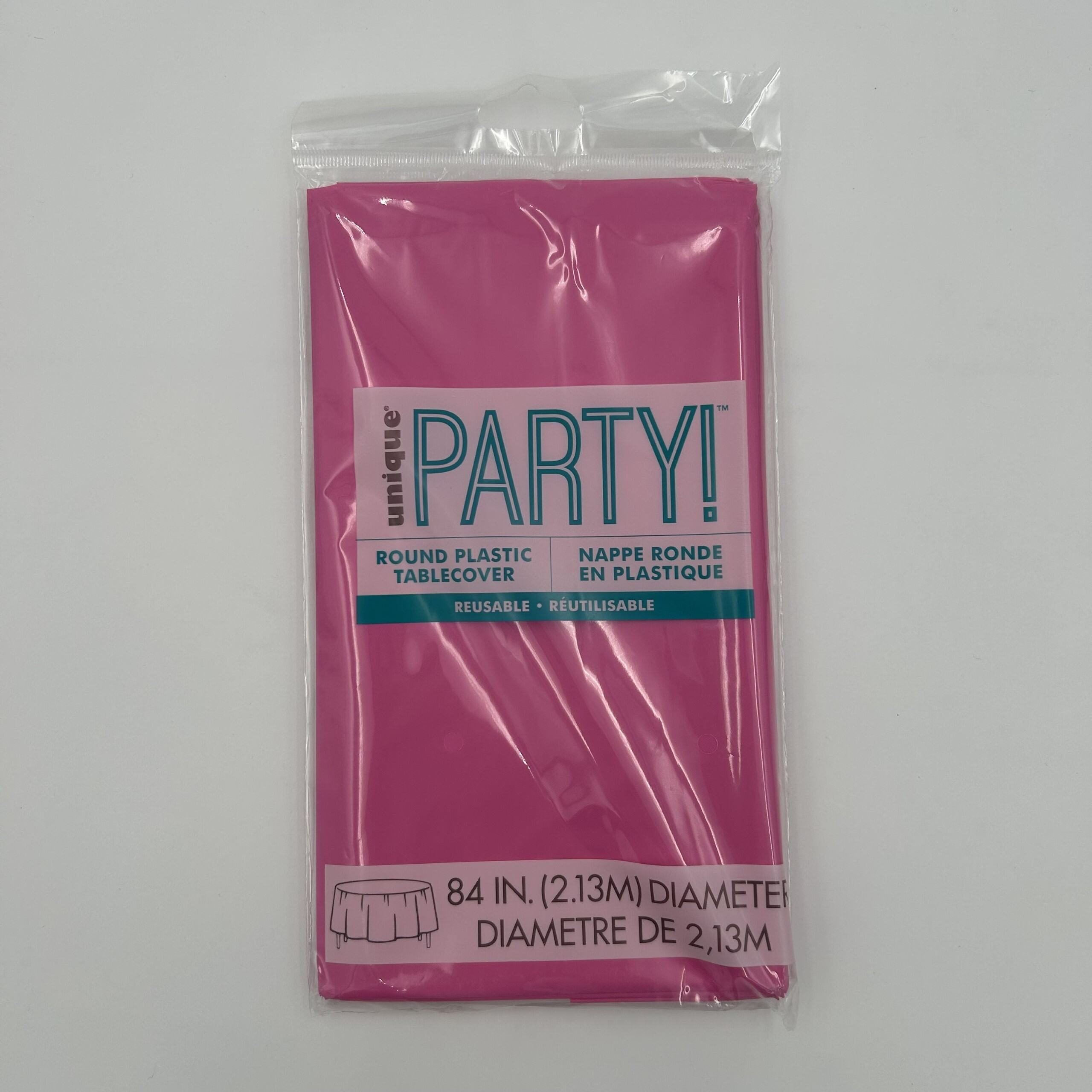 Hot Pink Round Table Cover 213cm Diameter (84") image 0
