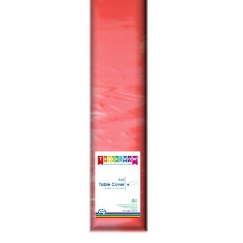 Red Tablecover Roll Plastic 1.2m x 30m 1 Roll image 0