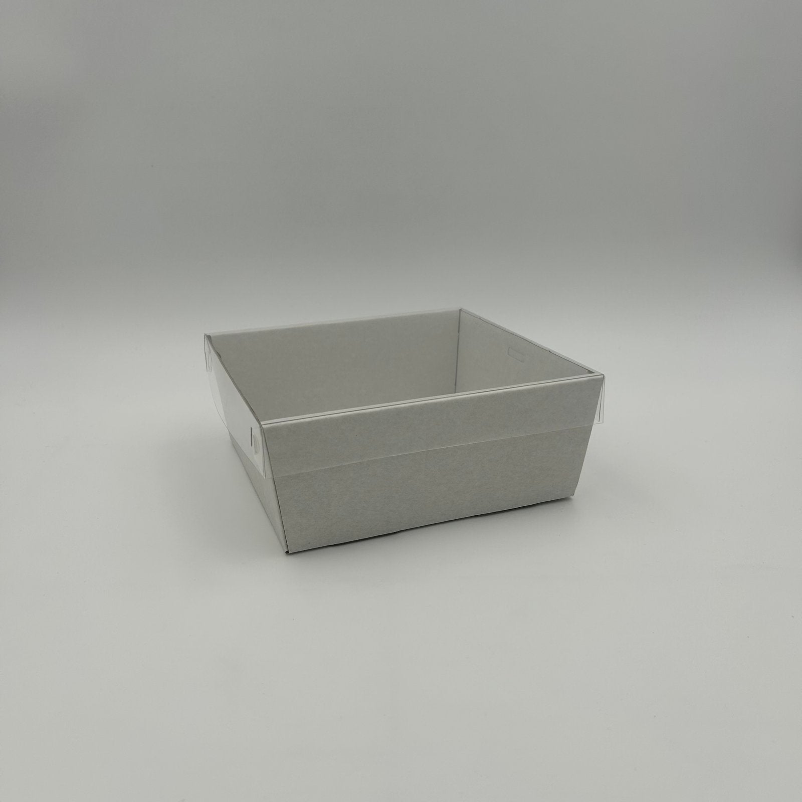 3pk White Sq. Grazing Box + Lid Small (18*18*8cm) image 0
