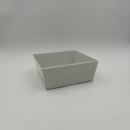 3pk White Sq. Grazing Box + Lid Small (18*18*8cm) image 0