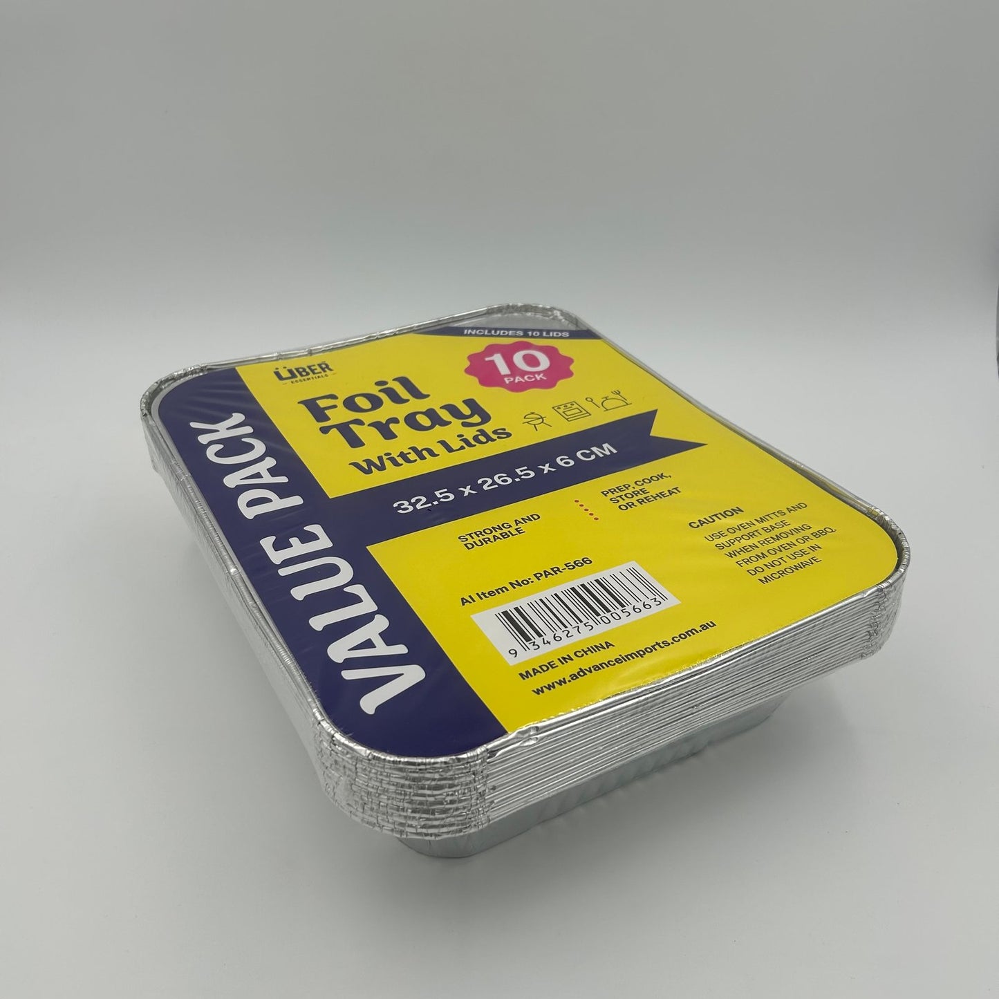 PK10 FOIL TRAY & LID 32.5*26.5*6CM image 0
