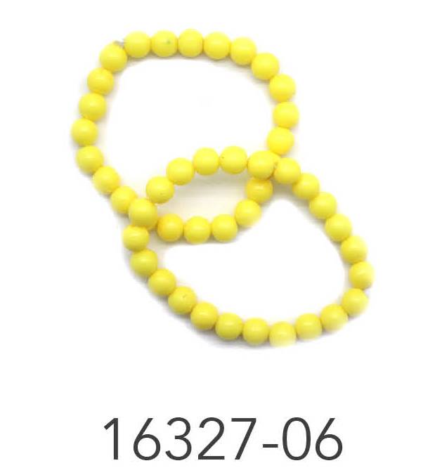 Neon Beaded Bracelet (Yellow)2pk image 0