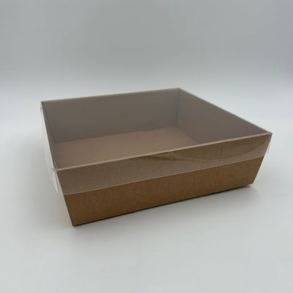 3pk Kraft Sq. Grazing Box + Lid Medium (25*25*8cm) image 0