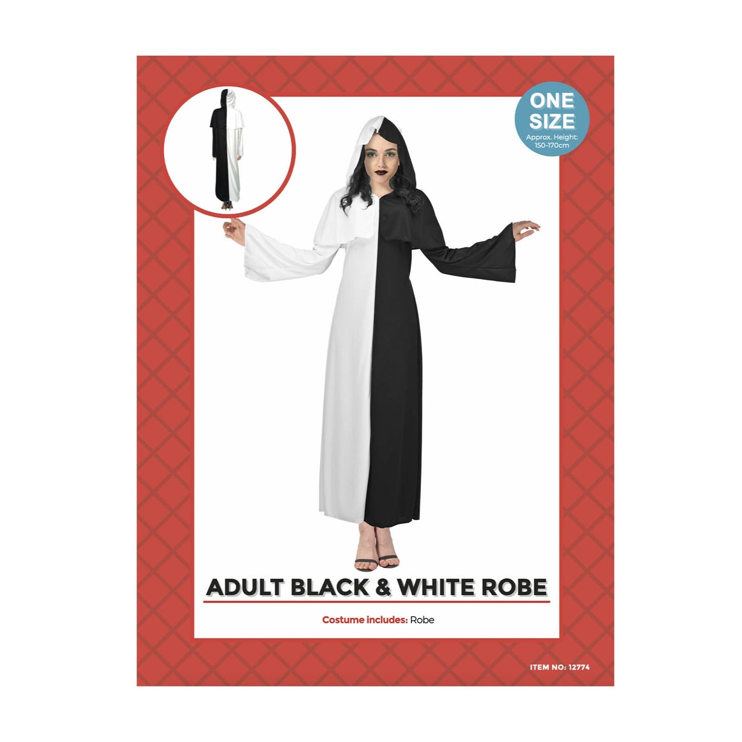 Adult Devil Black and White costume image 0