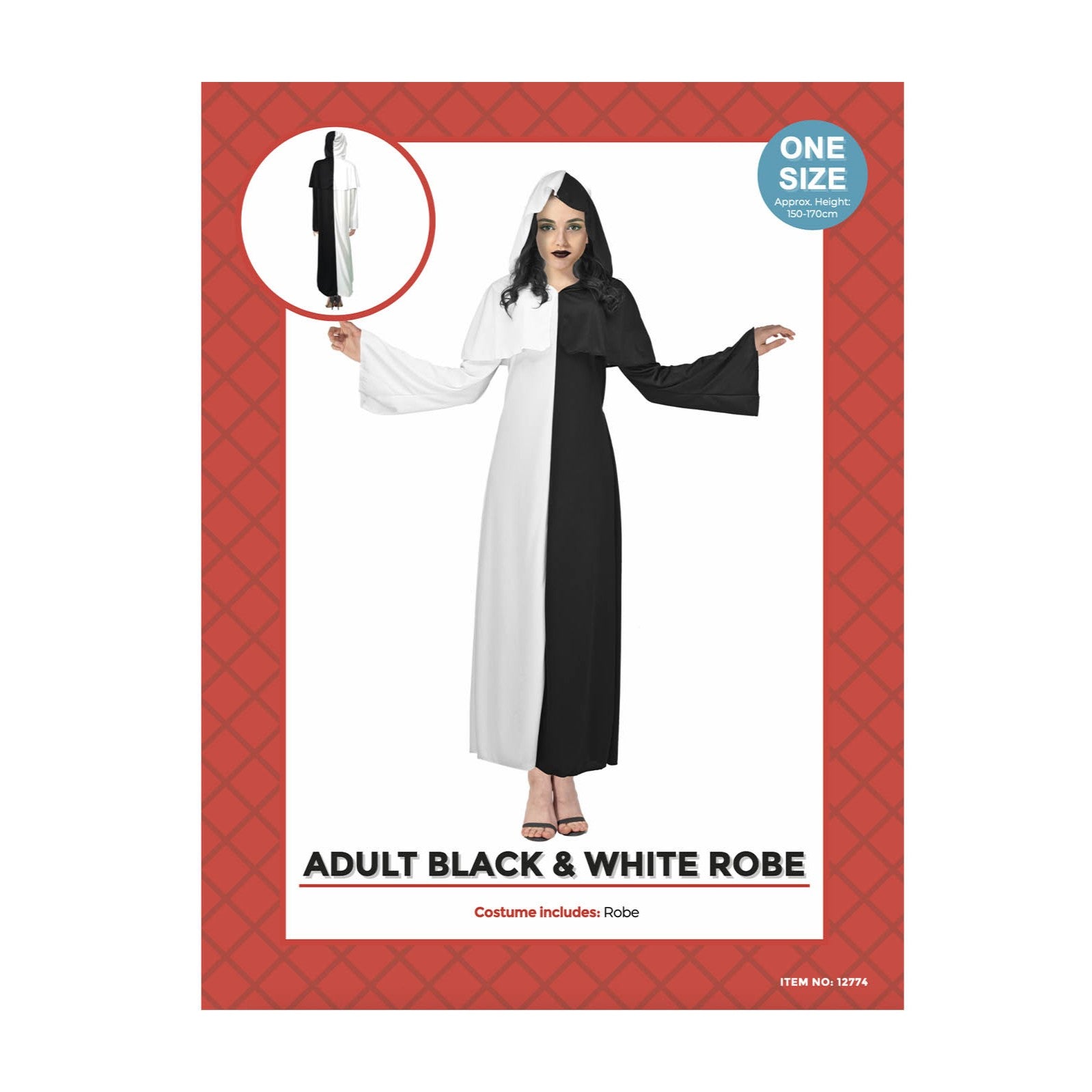 Adult Devil Black and White costume image 0