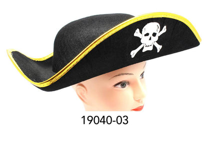 Pirate Hat (Adult) (Gold Rim) image 0