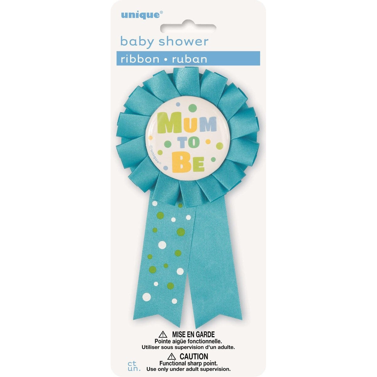 MUM TO BE AWARD RIBBON - BLUE image 0
