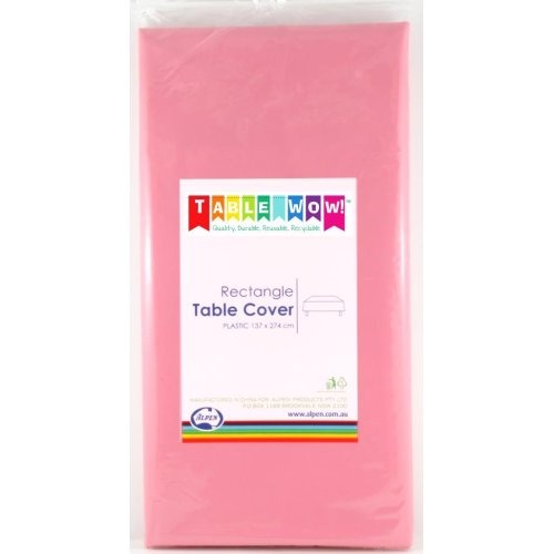Light Pink Rectangle Tablecover (137cm x 274cm) image 0