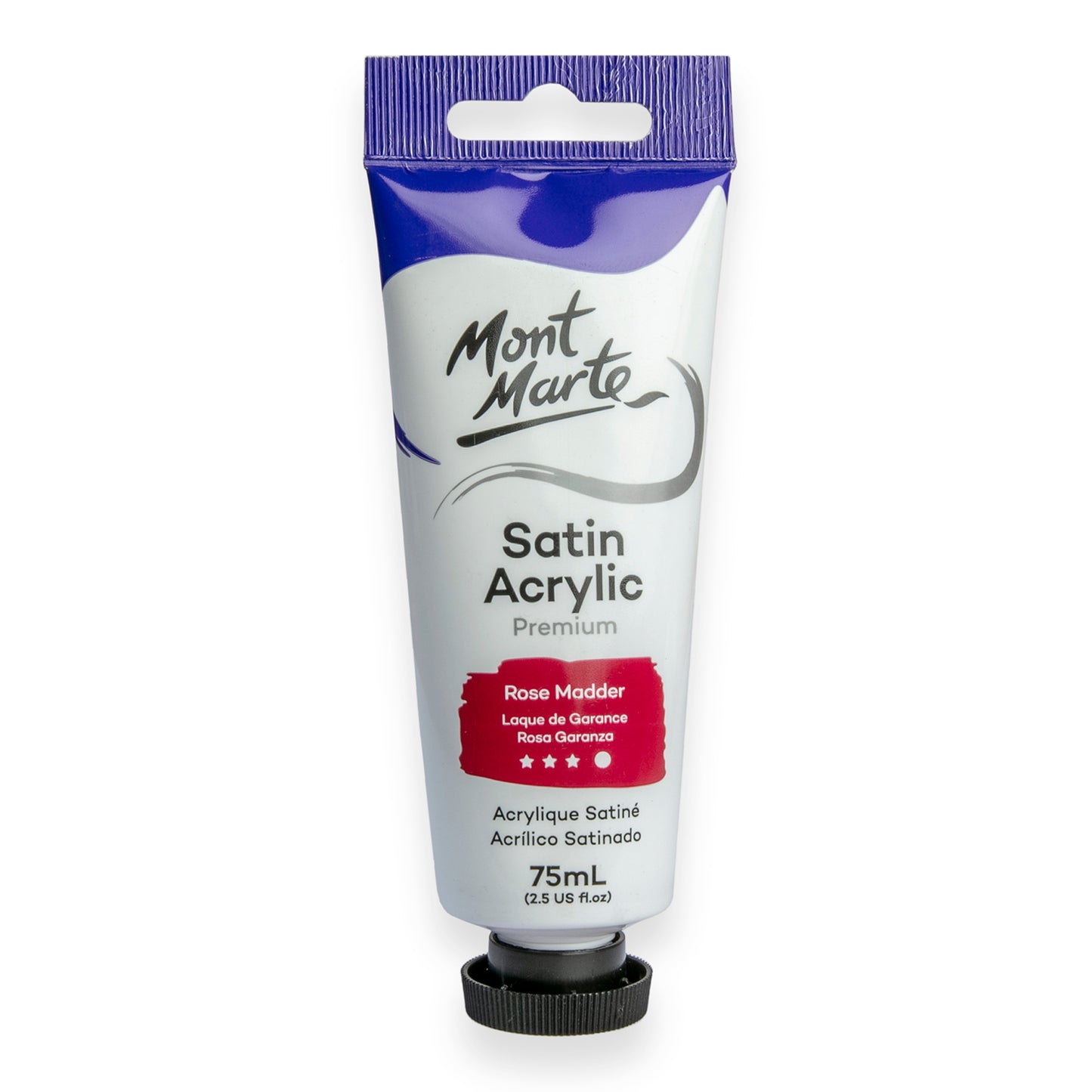 Satin Acrylic 75ml - Rose Madder image 0