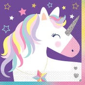 16 STARS UNICORN LUNCH NAPKINS image 0