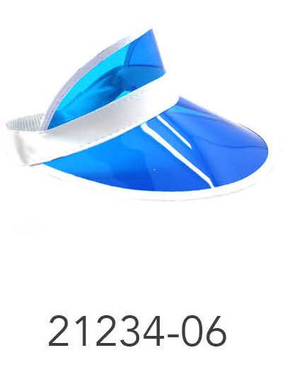 Perspex Visor White Rim - Blue image 0