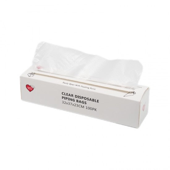 Clear Disposable Piping Bags 100pk 14" image 0