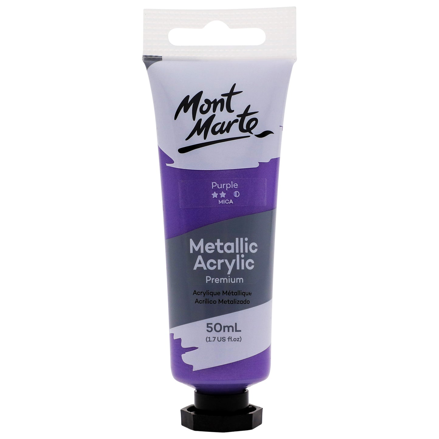 Metallic Acrylic Paint 50ml - Purple image 0