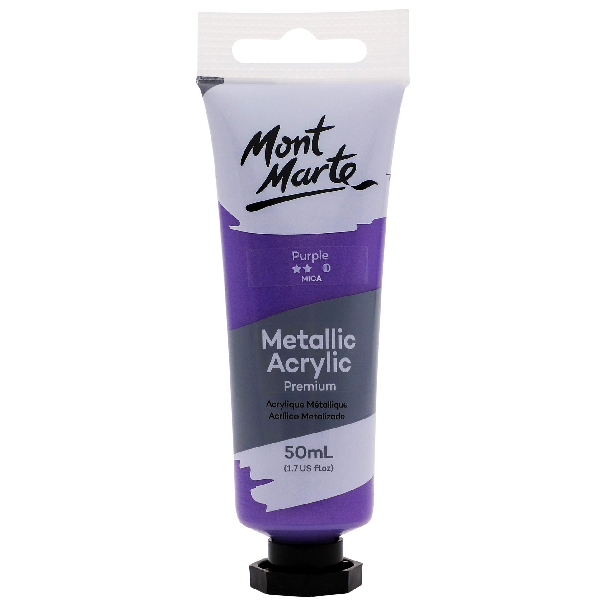 Metallic Acrylic Paint 50ml - Purple image 0