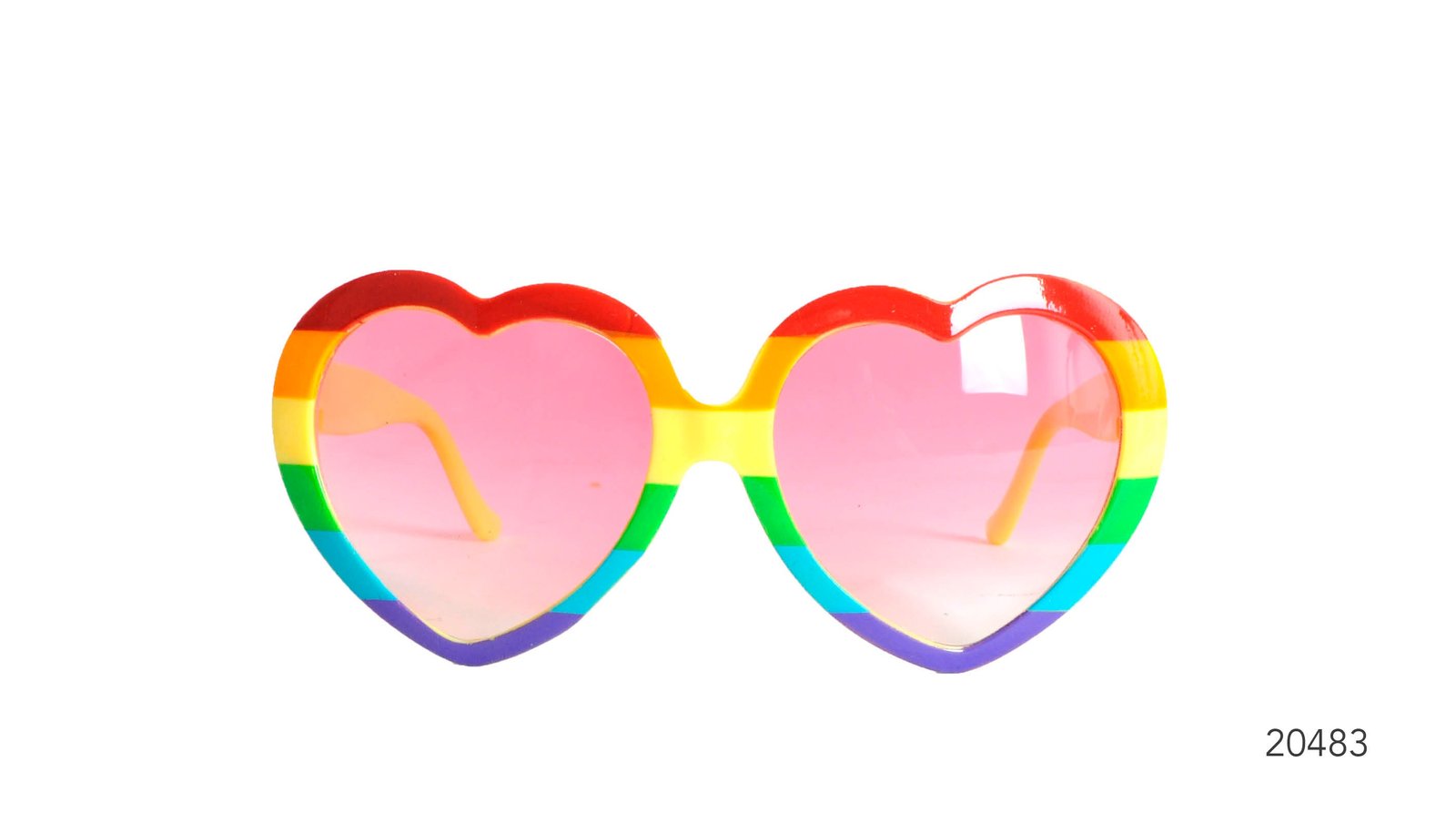 Party Glasses Rainbow Hearts image 0