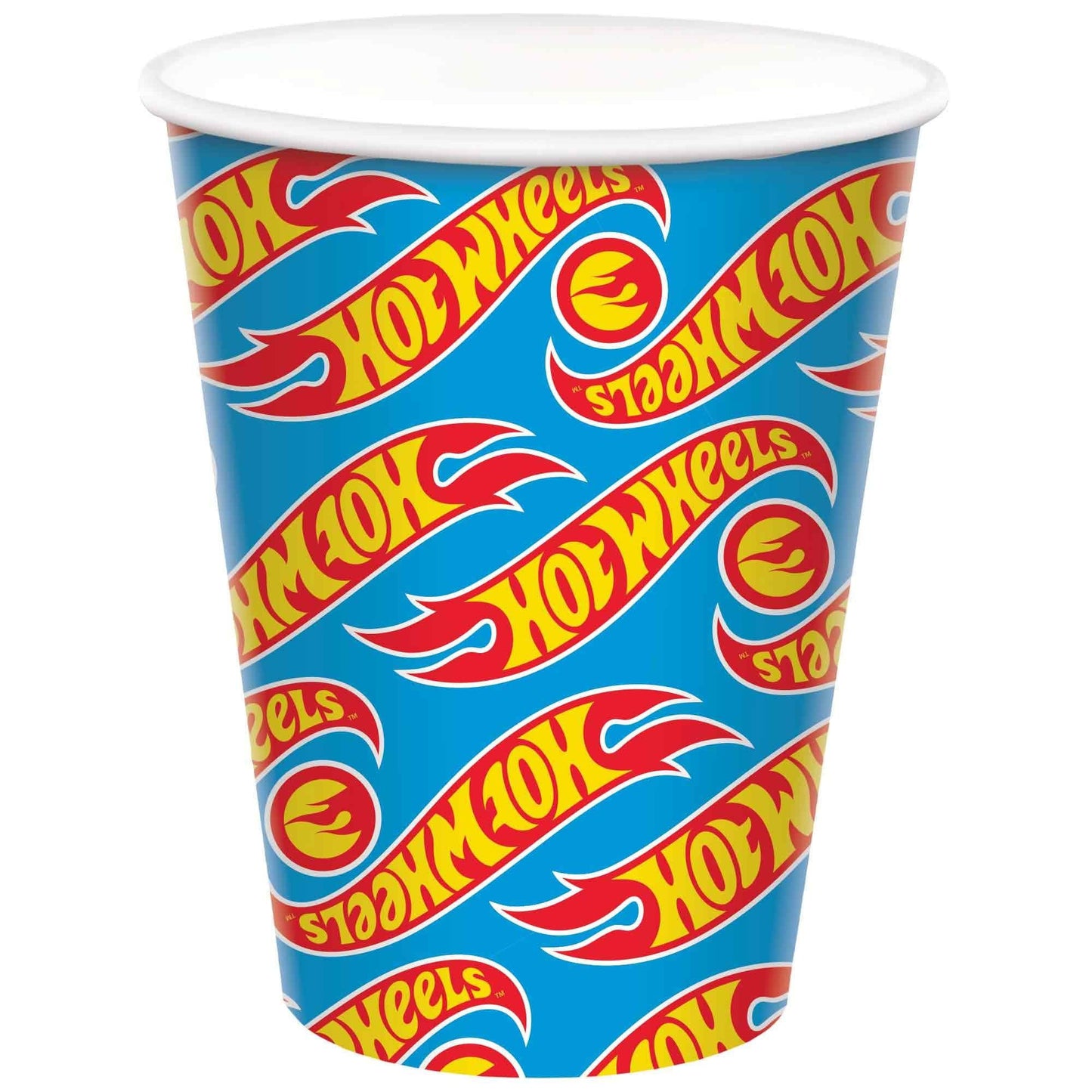 8 Hot Wheels 9oz/266ml Paper Cups image 0