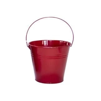 Mini Galvanized Bucket - Red image 0
